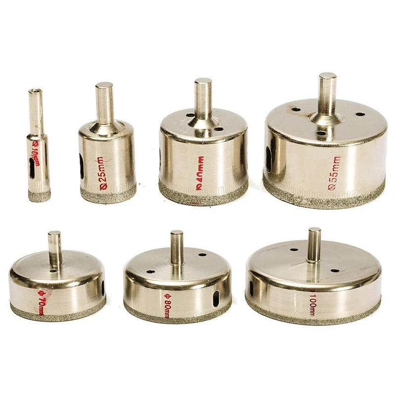 7Pcs/Set Metal Diamond Coated Core Hole Tile Marble Glass Saw Tilling Drill Bit Set 10-100Mm
7Pcs/Set Metal Diamond Coated Core Hole Tile Marble Glass Saw Tilling Drill Bit Set 10-100Mm