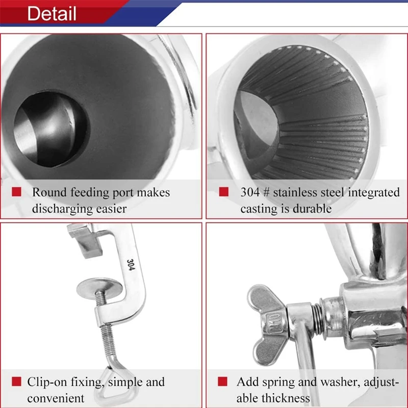 Manual Grain Grinder Hand Crank Grain Mill Stainless Steel Home Kitchen Grinding Tool for Coffee Corn Rice Soybean
Manual Grain Grinder Hand Crank Grain Mill Stainless Steel Home Kitchen Grinding Tool for Coffee Corn Rice Soybean