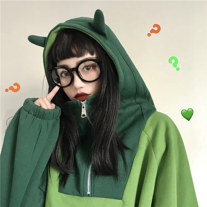 Oloey Hoodies Women Cartoon Ears Cute Hooded Long Sleeve Sweatshirt 2020 Autumn Winter Plus Velet Pullover Korean Ins Retro Top
Oloey Hoodies Women Cartoon Ears Cute Hooded Long Sleeve Sweatshirt 2020 Autumn Winter Plus Velet Pullover Korean Ins Retro Top