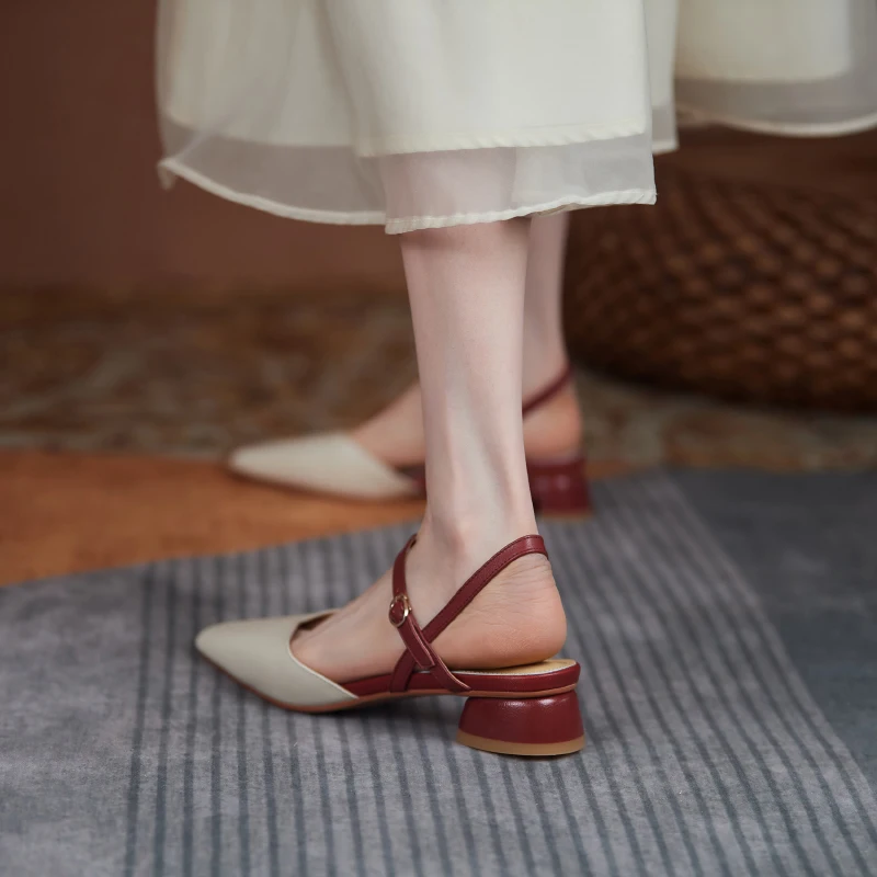 ZVQ Woman summer New Style Sandals Square Toe Genuine Leather Solid color Concise Comfortable ventilation office lady soft
ZVQ Woman summer New Style Sandals Square Toe Genuine Leather Solid color Concise Comfortable ventilation office lady soft