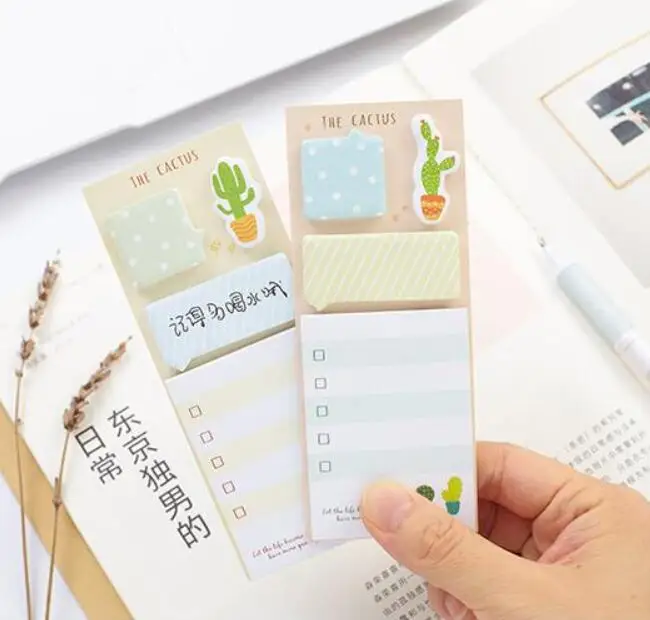1pack/lot Cute Cactus Four Design Stickers Notepads Memo Pad Sticky Notes Office School Supplies
1pack/lot Cute Cactus Four Design Stickers Notepads Memo Pad Sticky Notes Office School Supplies