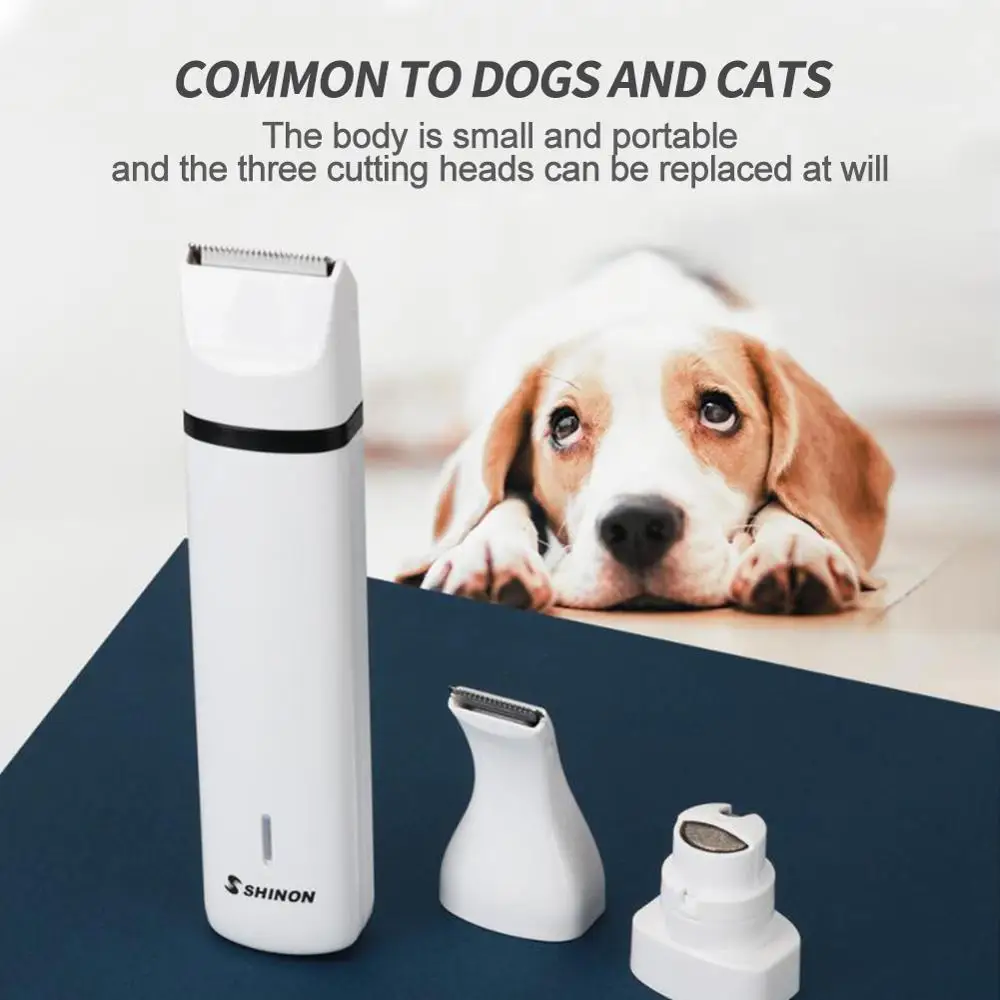 3 IN 1 Pet Grooming Kit Rechargeable Pets Clippers Dog Cat Hair Trimmer Paw Nail Grinder Foot Cutter Hair Cutting Machine
3 IN 1 Pet Grooming Kit Rechargeable Pets Clippers Dog Cat Hair Trimmer Paw Nail Grinder Foot Cutter Hair Cutting Machine