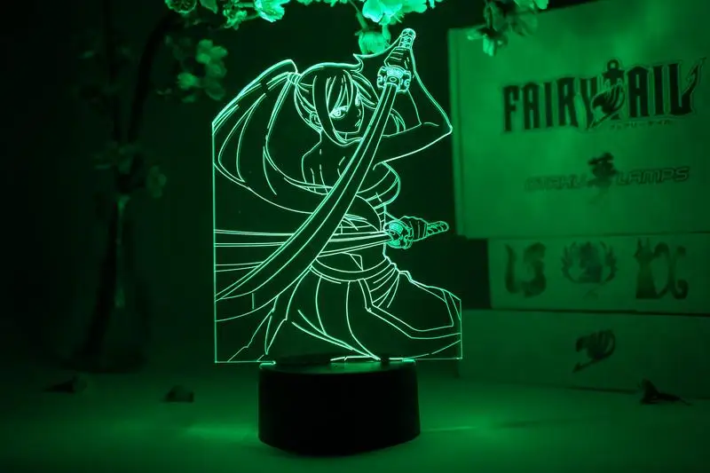 Anime Fairy Tail Erza Warrior Night Light LED Nightlight for Child Bedroom Decor Birthday Gift Manga Fairy Tail 3D Table Lamp 
Anime Fairy Tail Erza Warrior Night Light LED Nightlight for Child Bedroom Decor Birthday Gift Manga Fairy Tail 3D Table Lamp