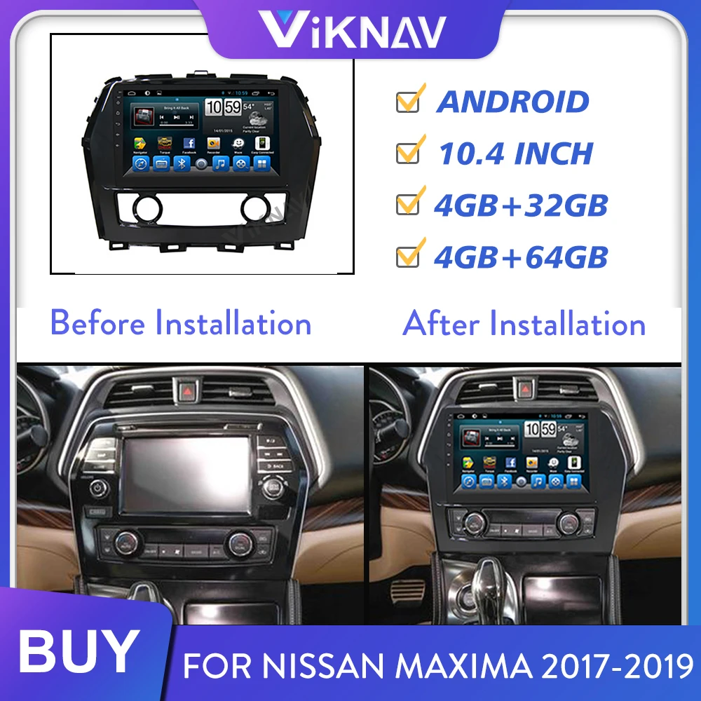 Автомобильный DVD мультимедийный плеер для NISSAN MAXIMA 2017 2018 2019 Авто Радио Видео плеер стерео GPS навигация android 10,4 дюймов 
Автомобильный DVD мультимедийный плеер для NISSAN MAXIMA 2017 2018 2019 Авто Радио Видео плеер стерео GPS навигация android 10,4 дюймов