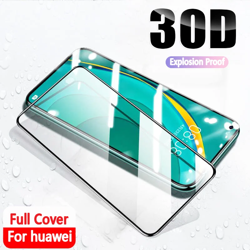 Защитное стекло 30D для Huawei P20 Pro P10 Lite P30 Honor 9 10 20 P Smart 2019 | Мобильные телефоны и