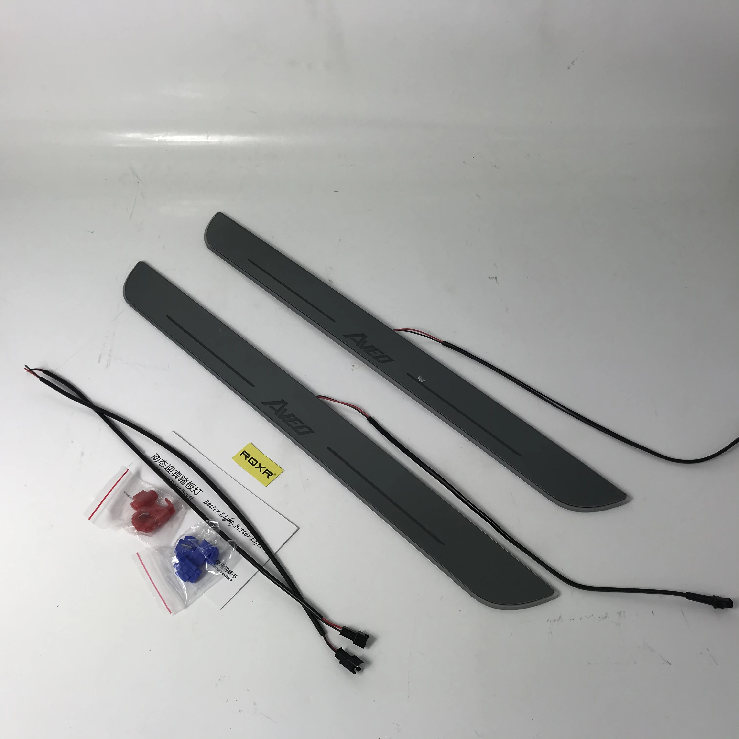 RQXR led moving door scuff for Chevrolet Aveo dynamic door sill plate flat lining overlay flowing/still light, 4pcs
RQXR led moving door scuff for Chevrolet Aveo dynamic door sill plate flat lining overlay flowing/still light, 4pcs