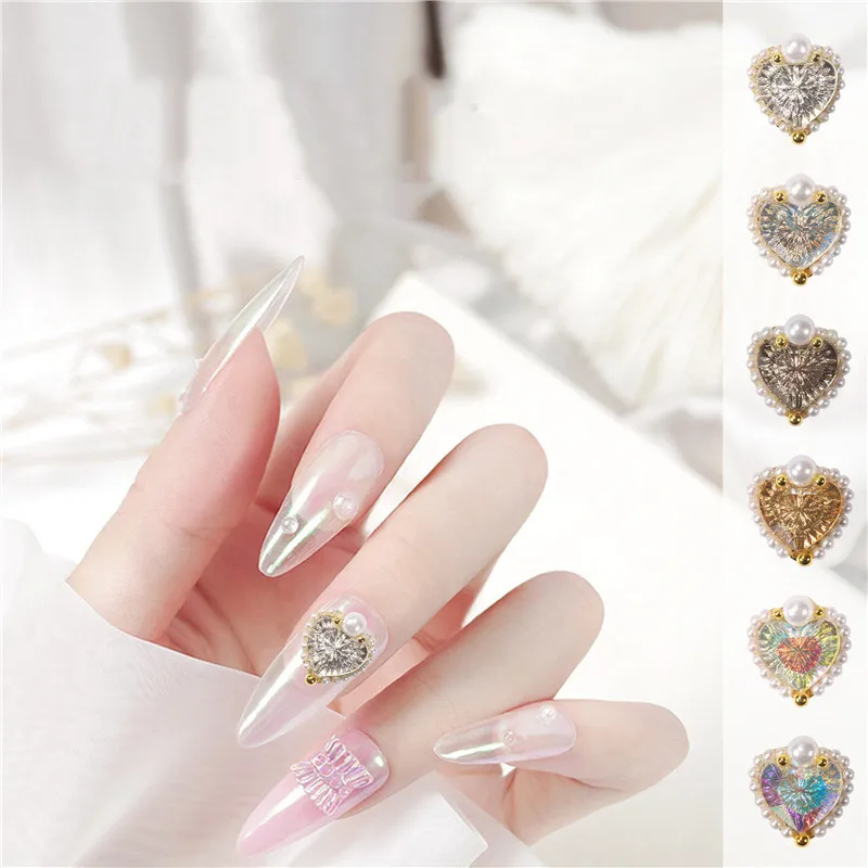 1pc Heart Embossed Pearl Nail Rhinestones 3D Crystal Jewelry Nail Decoration Summer Style Exquisite Nail Accessories
1pc Heart Embossed Pearl Nail Rhinestones 3D Crystal Jewelry Nail Decoration Summer Style Exquisite Nail Accessories