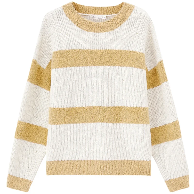 INMAN Winter Stripped Fit Shape All Match Warm Long Sleeve Pullover Sweater Knitwear 
INMAN Winter Stripped Fit Shape All Match Warm Long Sleeve Pullover Sweater Knitwear
