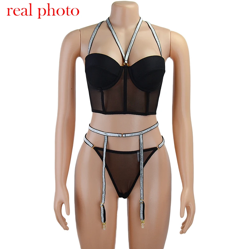 Sequin Lingerie Set Sexy Push up Women's Underwear Set Lace Bra 3 Piece Set Padded Bra and Thong Lingerie Dropshipping
Sequin Lingerie Set Sexy Push up Women's Underwear Set Lace Bra 3 Piece Set Padded Bra and Thong Lingerie Dropshipping