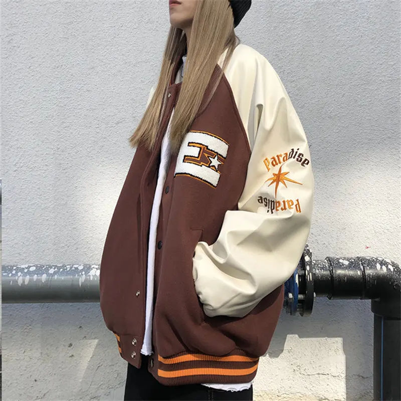 Bomber Woman Jacket Hip Hop Furry Bone Patchwork Color Block Jackets Man womans Harajuku Streetwear Baseball Coats Unisex
Bomber Woman Jacket Hip Hop Furry Bone Patchwork Color Block Jackets Man womans Harajuku Streetwear Baseball Coats Unisex