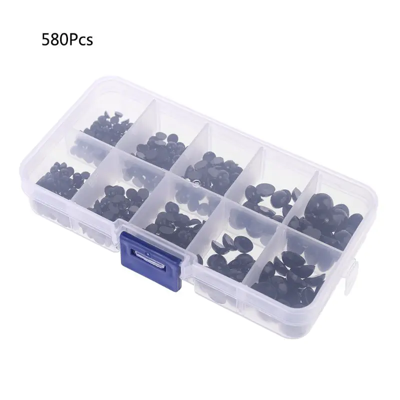 580pcs Black Plastic Safety Eyes for Bear Doll Animal Puppet Crafts Children Kids DIY Toys 10 Sizes
580pcs Black Plastic Safety Eyes for Bear Doll Animal Puppet Crafts Children Kids DIY Toys 10 Sizes