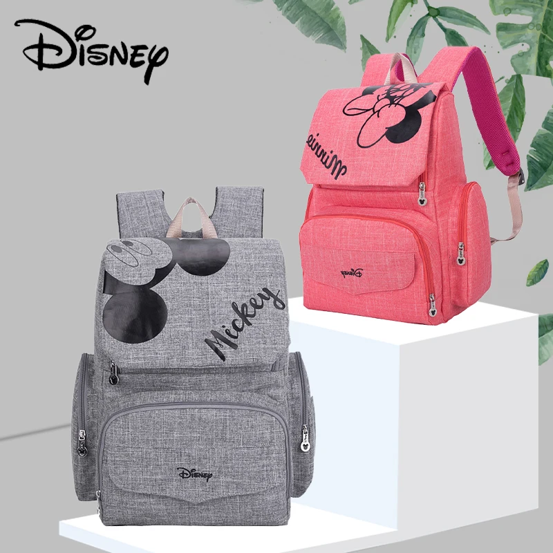Модная сумка для подгузников мамы и ребенка Disney рюкзак с Микки Минни коляски