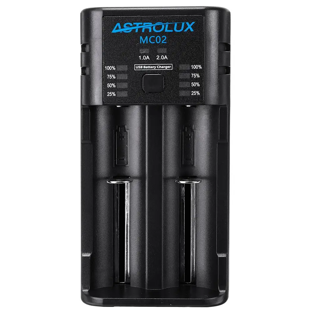 Astrolux MC02 2 in1 USB Charging Mini Battery Charger Portable Phone Powered Bank Current Optional Charger For 18650 21700
Astrolux MC02 2 in1 USB Charging Mini Battery Charger Portable Phone Powered Bank Current Optional Charger For 18650 21700