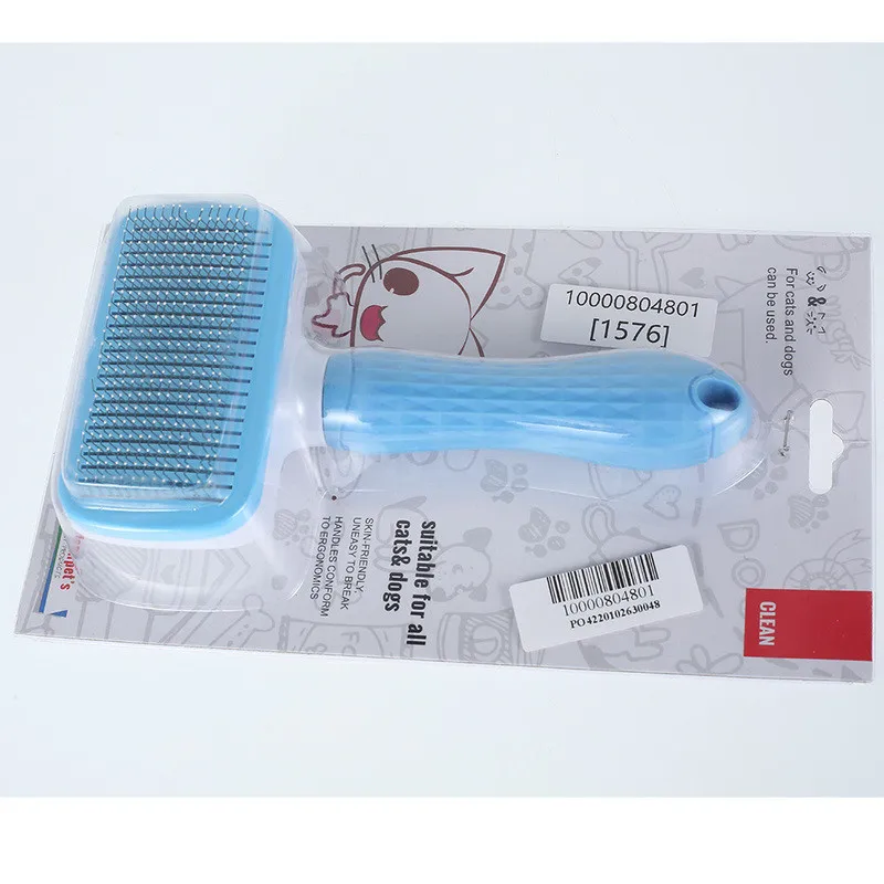 Self Cleaning Combs for Pet Dog Cat Stainless Steel Needle Removes Undercoat Tangled Hair Pet Comb Improves Circulation
Self Cleaning Combs for Pet Dog Cat Stainless Steel Needle Removes Undercoat Tangled Hair Pet Comb Improves Circulation