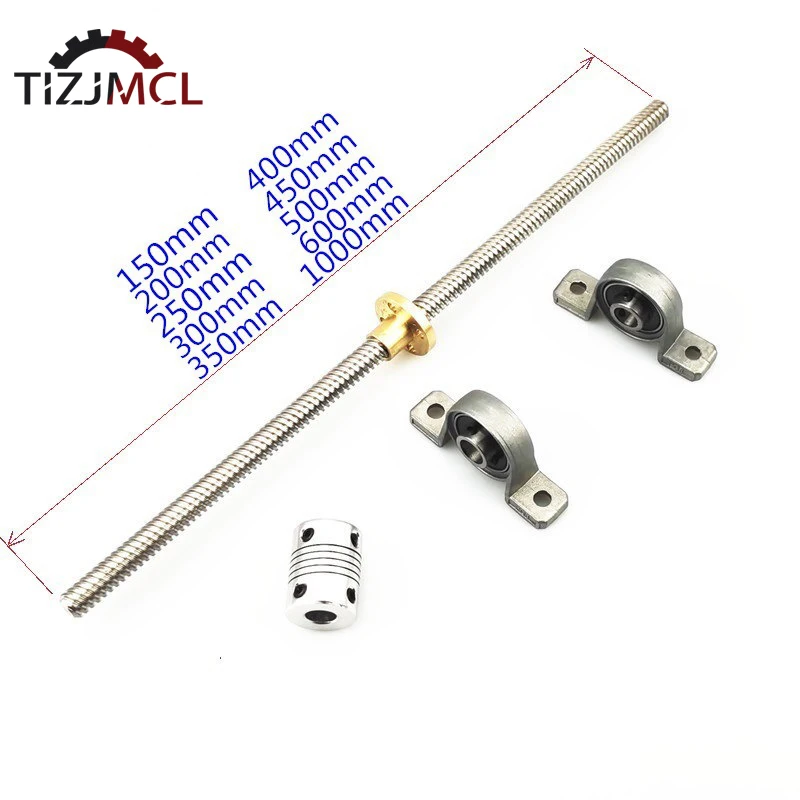 T8 Lead Screw Trapezoidal Screw Lead 1/2/4/8/12/14mm Pitch 1/2mm For CNC 3D Printer 100/600/800/1000/1200mm With Nut For Reprap
T8 Lead Screw Trapezoidal Screw Lead 1/2/4/8/12/14mm Pitch 1/2mm For CNC 3D Printer 100/600/800/1000/1200mm With Nut For Reprap