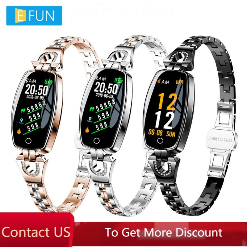 E-Funny H8 Women Smart Watch 2019 Waterproof Heart Rate Monitoring Bluetooth For Android iPhone Fitness Bracelet Smartwatch
E-Funny H8 Women Smart Watch 2019 Waterproof Heart Rate Monitoring Bluetooth For Android iPhone Fitness Bracelet Smartwatch