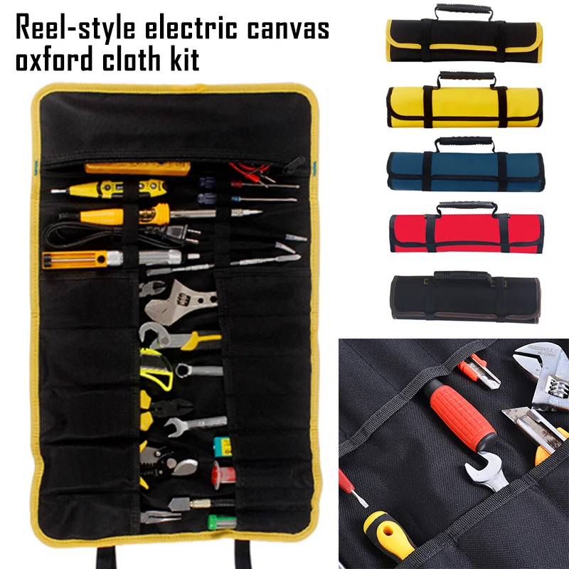 NEW Multifunction Tool Bags Oxford Canvas Handles Roller Bags Reel Large Capacity Utility Tools Kit Instrument Case
NEW Multifunction Tool Bags Oxford Canvas Handles Roller Bags Reel Large Capacity Utility Tools Kit Instrument Case