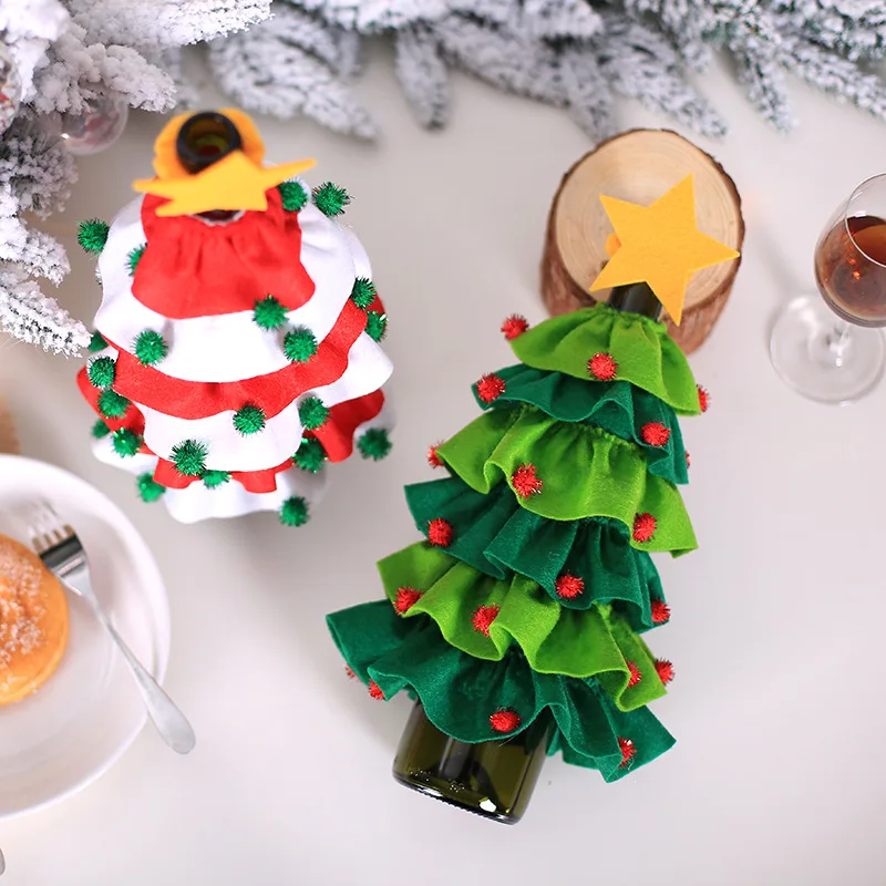 Christmas decorations Christmas Tree Fve-star Red Wine Bottle Gift Boxes Bags Party Ornament Decor Table Xmas
Christmas decorations Christmas Tree Fve-star Red Wine Bottle Gift Boxes Bags Party Ornament Decor Table Xmas