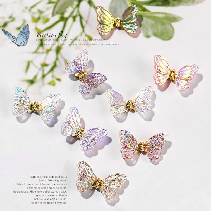 

Smart Aurora butterfly strass nail art decorations new arrive crystals 3d nailart charms rhinestones for nails zircon Manicure