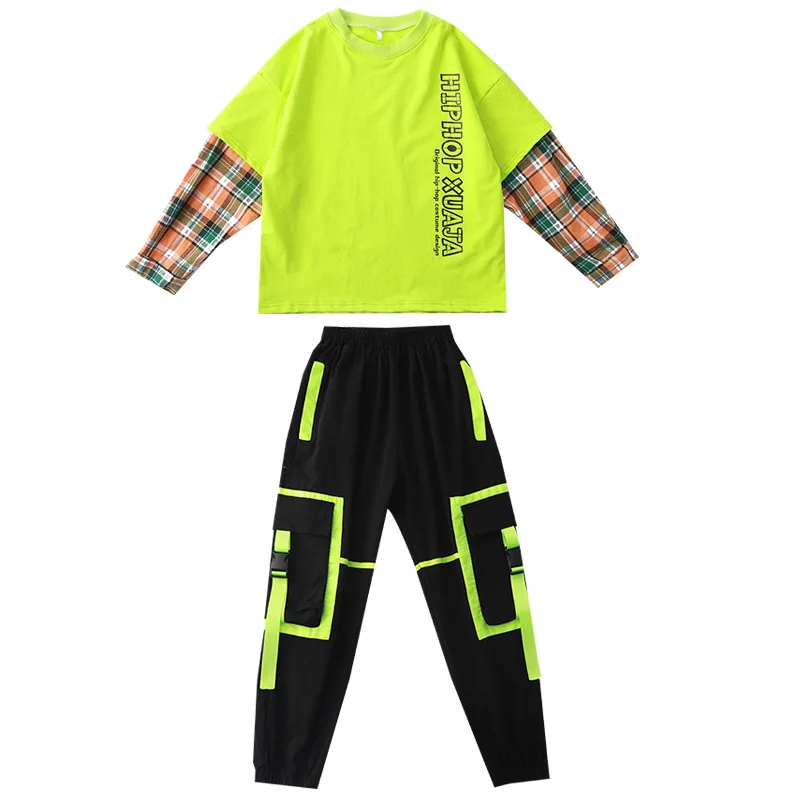 Children's Day Clothes Kids Hip Hop Jazz Dance Costumes Boys Girls Stage Dancewear Rave Outfits Plaid Stitched Top Pants XS1330
Children's Day Clothes Kids Hip Hop Jazz Dance Costumes Boys Girls Stage Dancewear Rave Outfits Plaid Stitched Top Pants XS1330