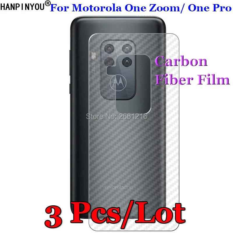 3 шт./лот защитная пленка для Motorola One Zoom / Pro 6 39 дюйма 3D нескользящая прозрачная