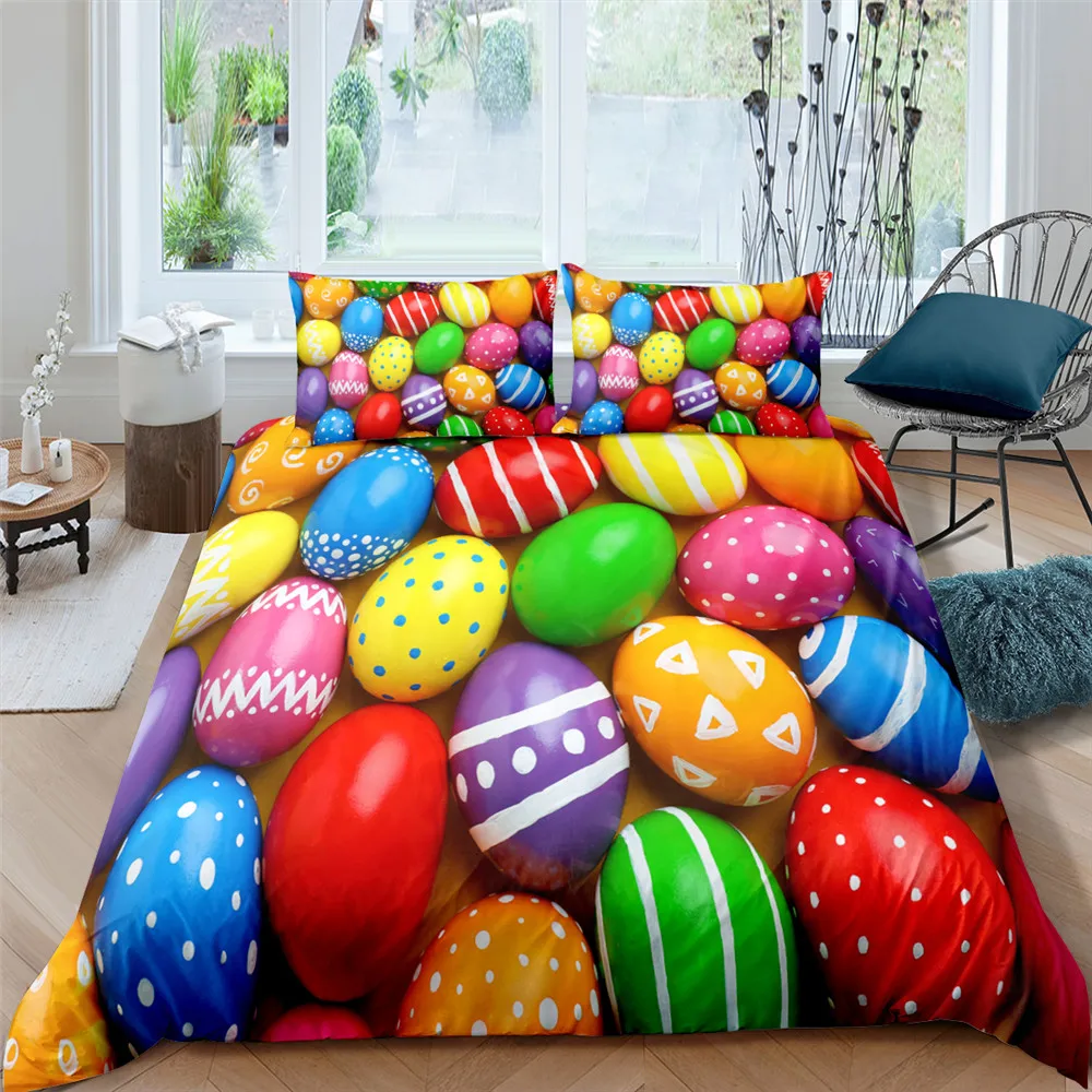 3D Easter Eggs Printed Bedding Set Duvet Quilt Cover Pillowcases For Luxury Home Textiles King Queen Bedspread
3D Easter Eggs Printed Bedding Set Duvet Quilt Cover Pillowcases For Luxury Home Textiles King Queen Bedspread