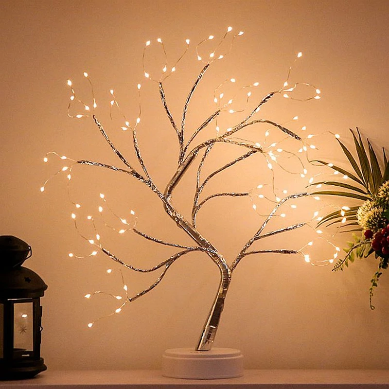 108 LED USB Table Lamp Battery Operated Copper Wire Tree Branch Warm White Night Lights for Kids' Bedroom Festival Indoor Decor
108 LED USB Table Lamp Battery Operated Copper Wire Tree Branch Warm White Night Lights for Kids' Bedroom Festival Indoor Decor