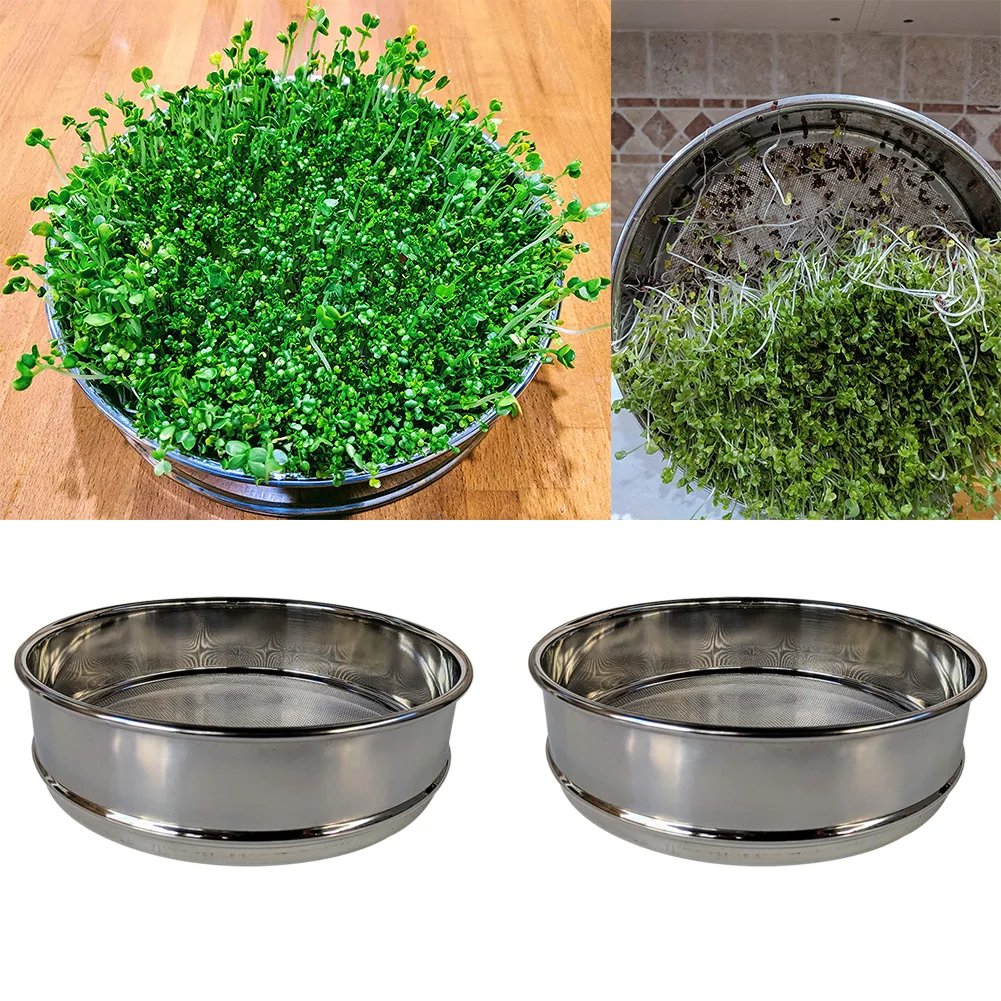

Hydroponics Seed Germination Tray Sprout Plate Grow Nursery Vegetable Seedling Pot Sprouter Planting Pot Tier Mesh Sprouting Lid