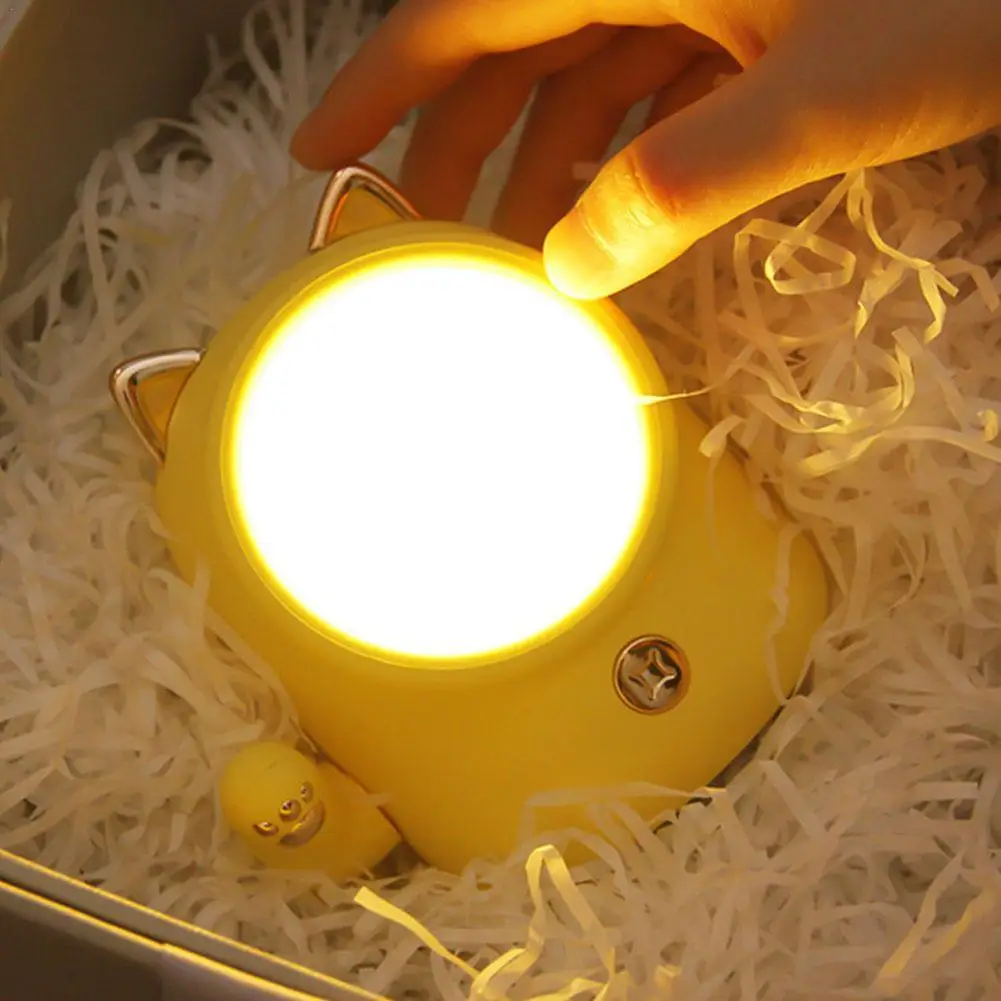 

Симпатичный ночник с зарядкой по USB, настольная лампа с плавным затемнением, светодиодсветодиодный настольная лампа в виде животного
