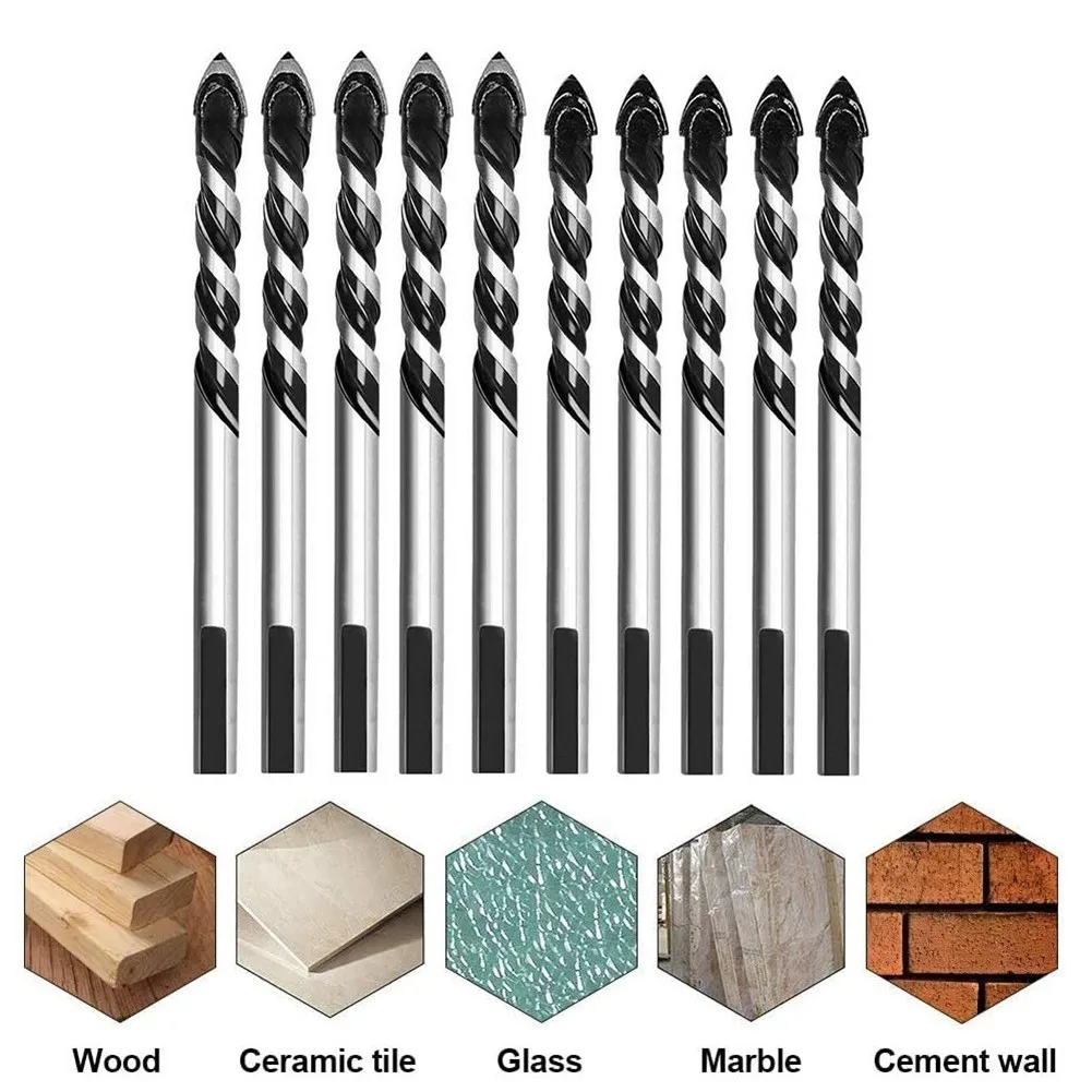 10pcs Multi-function Drill Bits 6mm 8mmTungsten Carbide Drill Bit Set For Porcelain Tile Concrete Brick Glass Drill Bits
10pcs Multi-function Drill Bits 6mm 8mmTungsten Carbide Drill Bit Set For Porcelain Tile Concrete Brick Glass Drill Bits