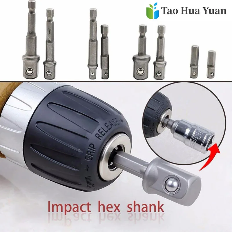 8pcs Socket Bits Adapter Set Hex Drill Nut Driver Power Shank 1/4" 3/8" 1/2" Connecting Rod Head Extension Drill Bits Bar Wrench
8pcs Socket Bits Adapter Set Hex Drill Nut Driver Power Shank 1/4" 3/8" 1/2" Connecting Rod Head Extension Drill Bits Bar Wrench
