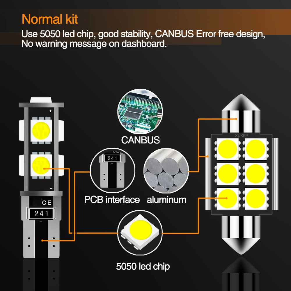 Xukey Car LED Interior Lights Kit For Toyota Tundra 2014-2019 Dome Map Number Plate Cargo 194 T10 W5W 168 Bulbs Super White
Xukey Car LED Interior Lights Kit For Toyota Tundra 2014-2019 Dome Map Number Plate Cargo 194 T10 W5W 168 Bulbs Super White