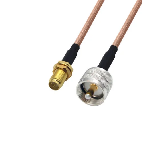 

RP-SMA Female to UHF PL259 Male Connector Pigtail Jumper RG316 Cable 50 ohm