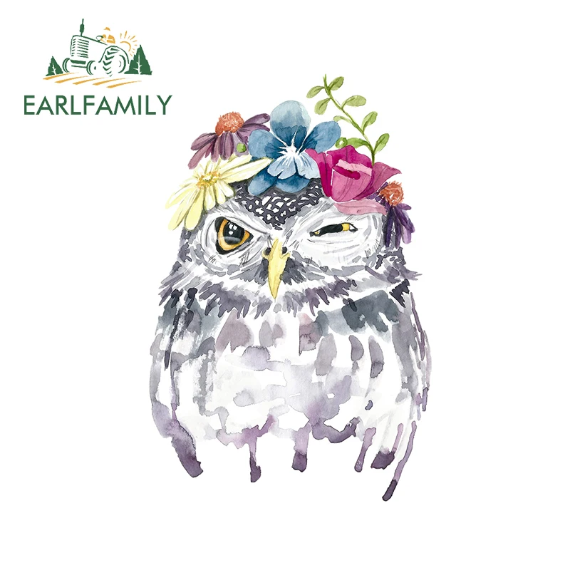 EARLFAMILY автомобильные наклейки, водонепроницаемые Мультяшные животные, Сова, акварельные наклейки для автомобильного окна, бампера, украшения для багажника 
EARLFAMILY автомобильные наклейки, водонепроницаемые Мультяшные животные, Сова, акварельные наклейки для автомобильного окна, бампера, украшения для багажника