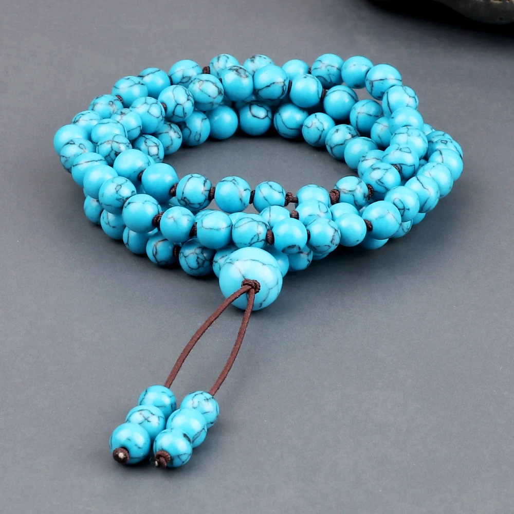 Charms Natural Blue Color Stone Beaded Bracelets & Necklaces For Men Women Fshion Yoga Energy Bangle Mala Tibetan Buddha Jewelry
Charms Natural Blue Color Stone Beaded Bracelets & Necklaces For Men Women Fshion Yoga Energy Bangle Mala Tibetan Buddha Jewelry