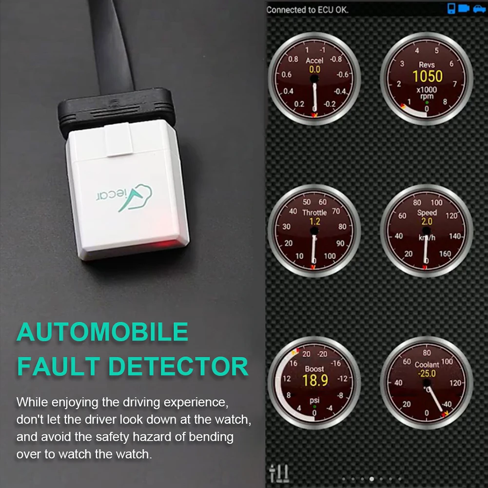 

9V-16V Viecar OBD2 Scanner Bluetooth-compatible 4.0 Automotive Analyzer OBDII Car Diagnostic Tools for Android/iOS/Windows