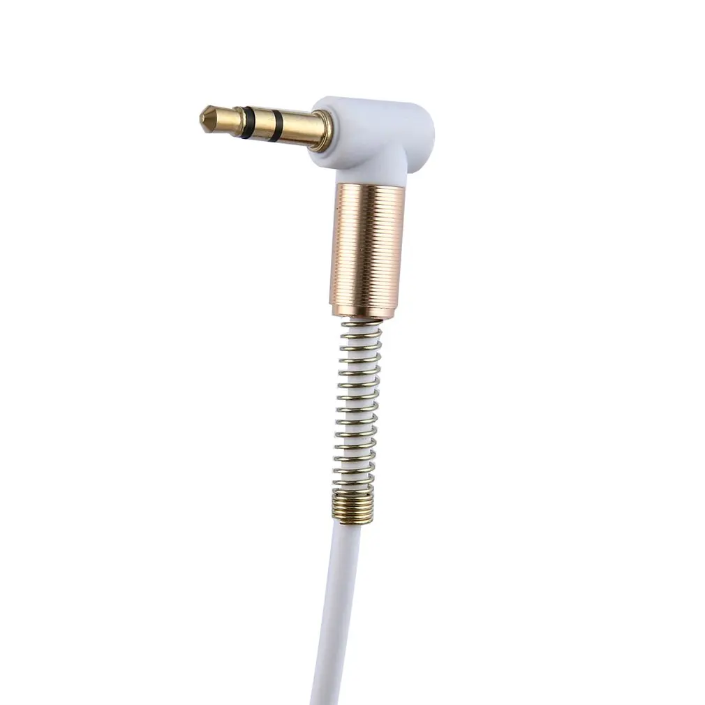 3.5 mm Jack 1M AUX Audio Cable Male to Gold Plug line Cord Spring For Phone Car Speaker Headphone | Электроника