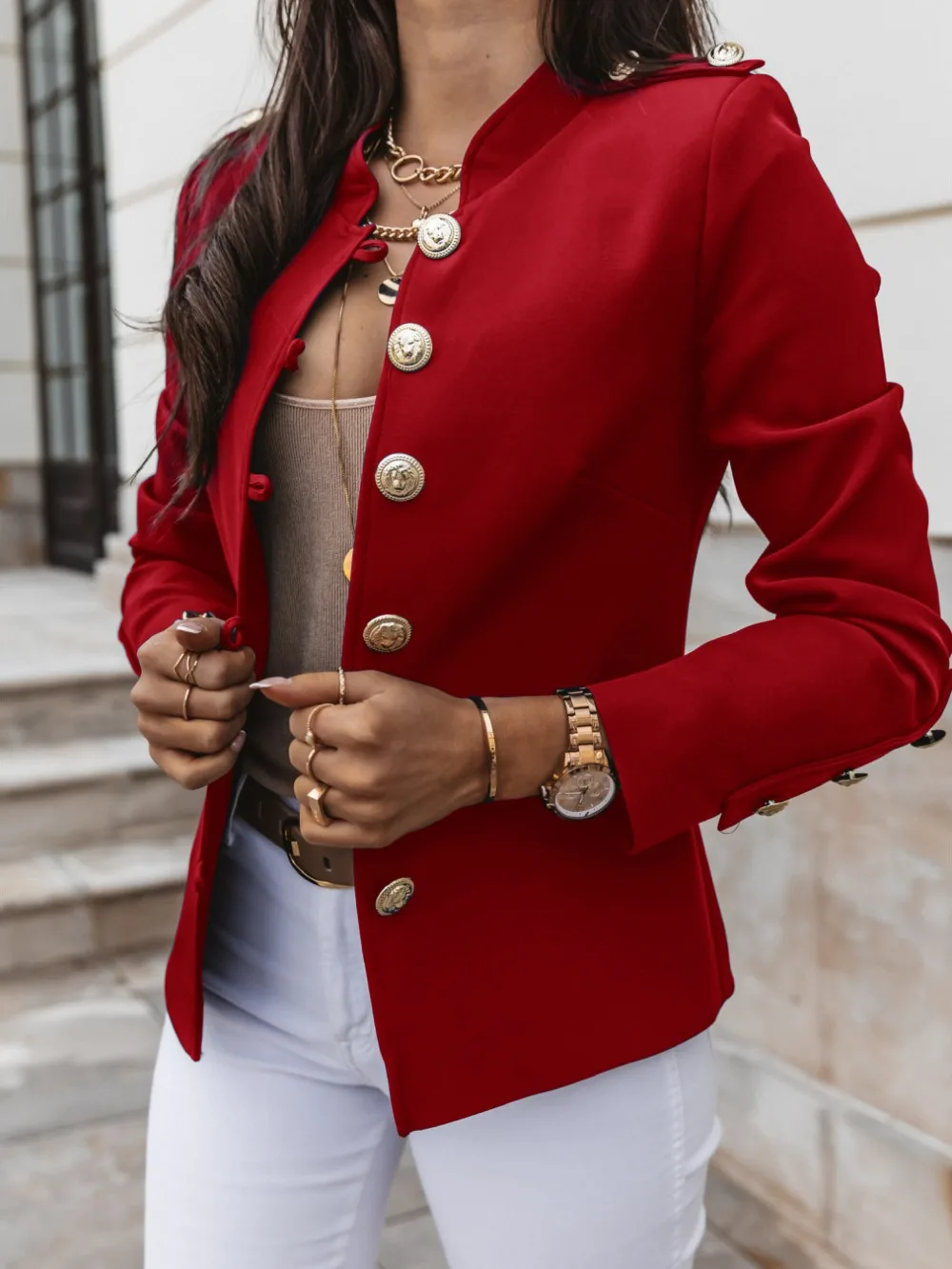Fashion Women Autumn Spring Thin Jackets Coats Long Sleeve Slim Single Breasted Short Jacket
Fashion Women Autumn Spring Thin Jackets Coats Long Sleeve Slim Single Breasted Short Jacket