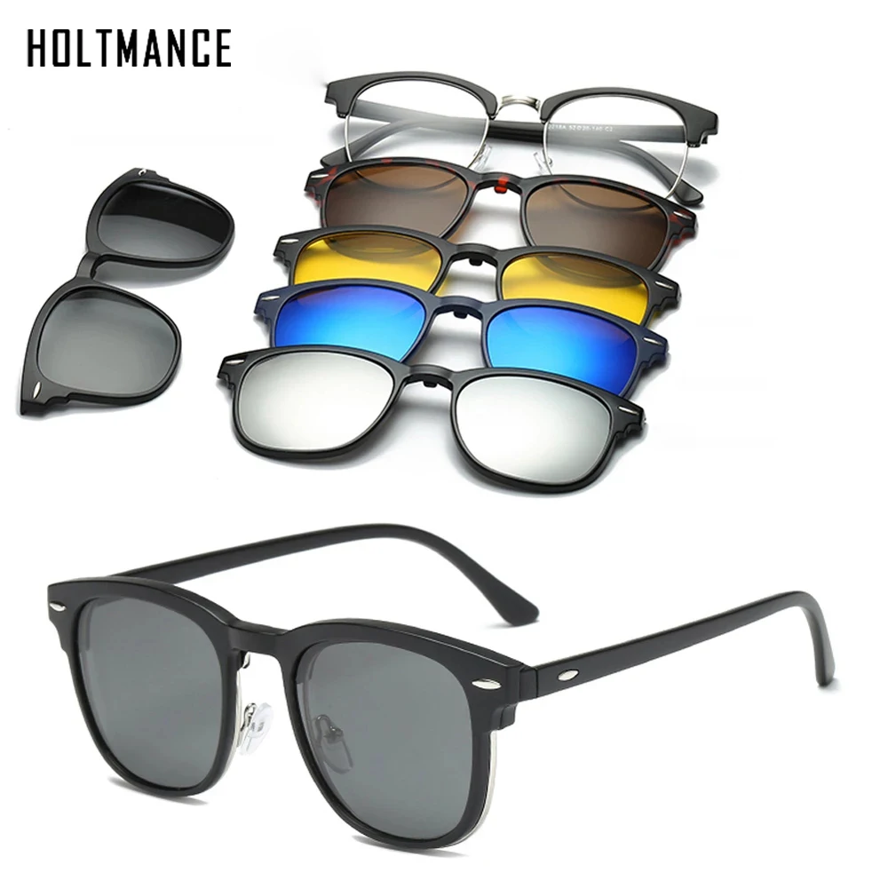 6 In 1 Custom Men Women Polarized Optical Magnetic Sunglasses Clip Magnet Clip on Sunglasses Polaroid Clip on Sun Glasses Frame
6 In 1 Custom Men Women Polarized Optical Magnetic Sunglasses Clip Magnet Clip on Sunglasses Polaroid Clip on Sun Glasses Frame