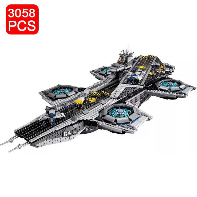 3058pcs Helicarrier Model Aircraft Carrier Building Blocks Shield Series Start Plan Bricks Toys For Boys Gift
3058pcs Helicarrier Model Aircraft Carrier Building Blocks Shield Series Start Plan Bricks Toys For Boys Gift