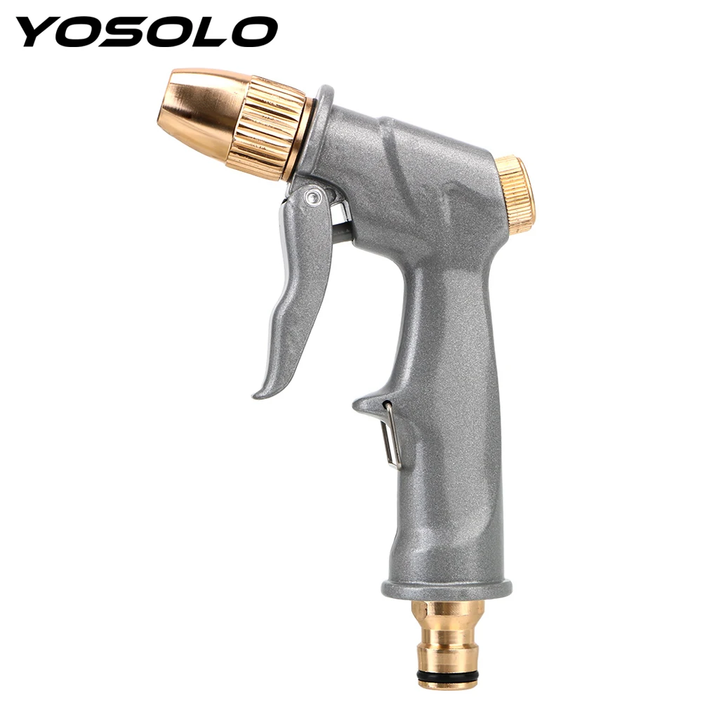 YOSOLO Metal Portable Adjustable Spray Modes High Pressure Car Wash Gun Spray Watering Nozzle Sprinkler Cleaning Garden Supplies
YOSOLO Metal Portable Adjustable Spray Modes High Pressure Car Wash Gun Spray Watering Nozzle Sprinkler Cleaning Garden Supplies