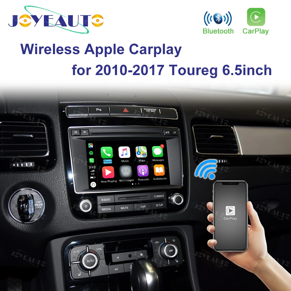 Joyeauto Wifi беспроводной Apple Carplay для Volkswagen Touareg 2010 2017 6 5 дюймов Android зеркало