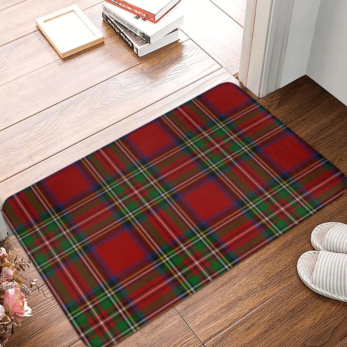 Royal Stewart Tartan Clan Doormat Carpet Mat Rug Polyester PVC Non-Slip Floor Decor Bath Bathroom Kitchen Bedroom 40*60
Royal Stewart Tartan Clan Doormat Carpet Mat Rug Polyester PVC Non-Slip Floor Decor Bath Bathroom Kitchen Bedroom 40*60