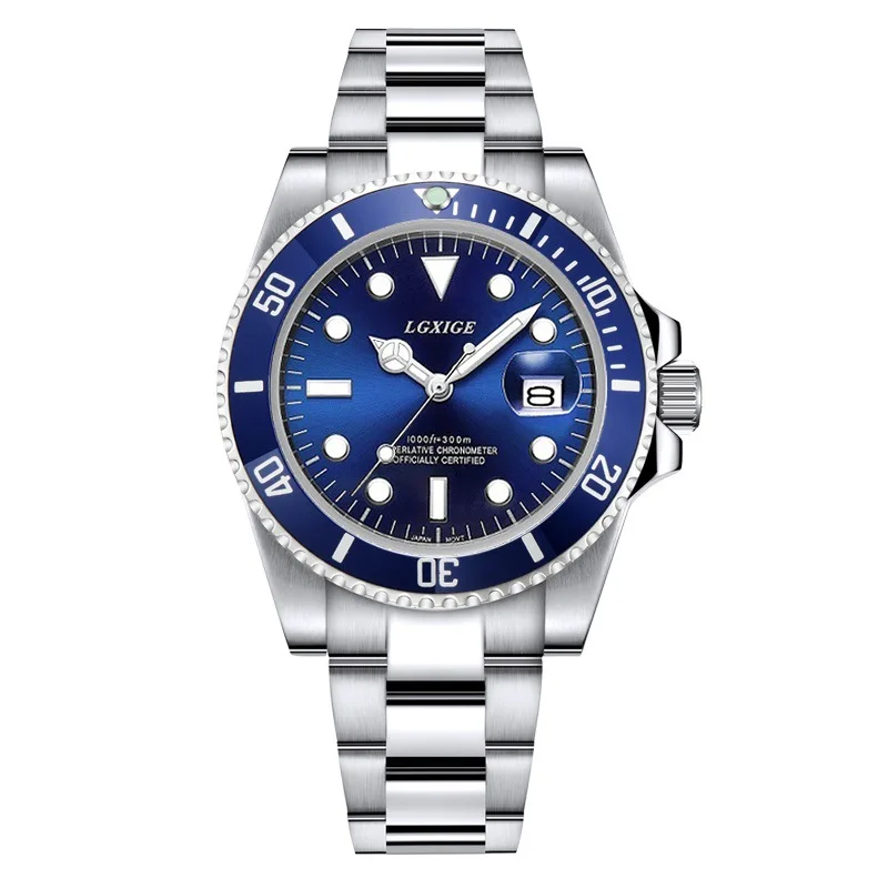 Full Steel Waterproof Diver Watch Men Quartz Movment Mens Watches Top Brand Luxury Wristwatch Green Male Clock relogio masculino
Full Steel Waterproof Diver Watch Men Quartz Movment Mens Watches Top Brand Luxury Wristwatch Green Male Clock relogio masculino