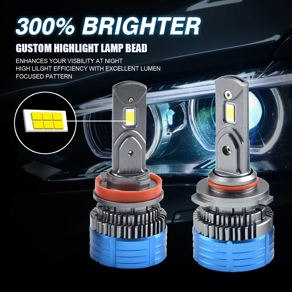 2 шт., Автомобильные светодиодные ламсветильник H7 H3 H4 H11 9004 9007 HB1 HB5 80 Вт лм 12 В 
2 шт., Автомобильные светодиодные ламсветильник H7 H3 H4 H11 9004 9007 HB1 HB5 80 Вт лм 12 В