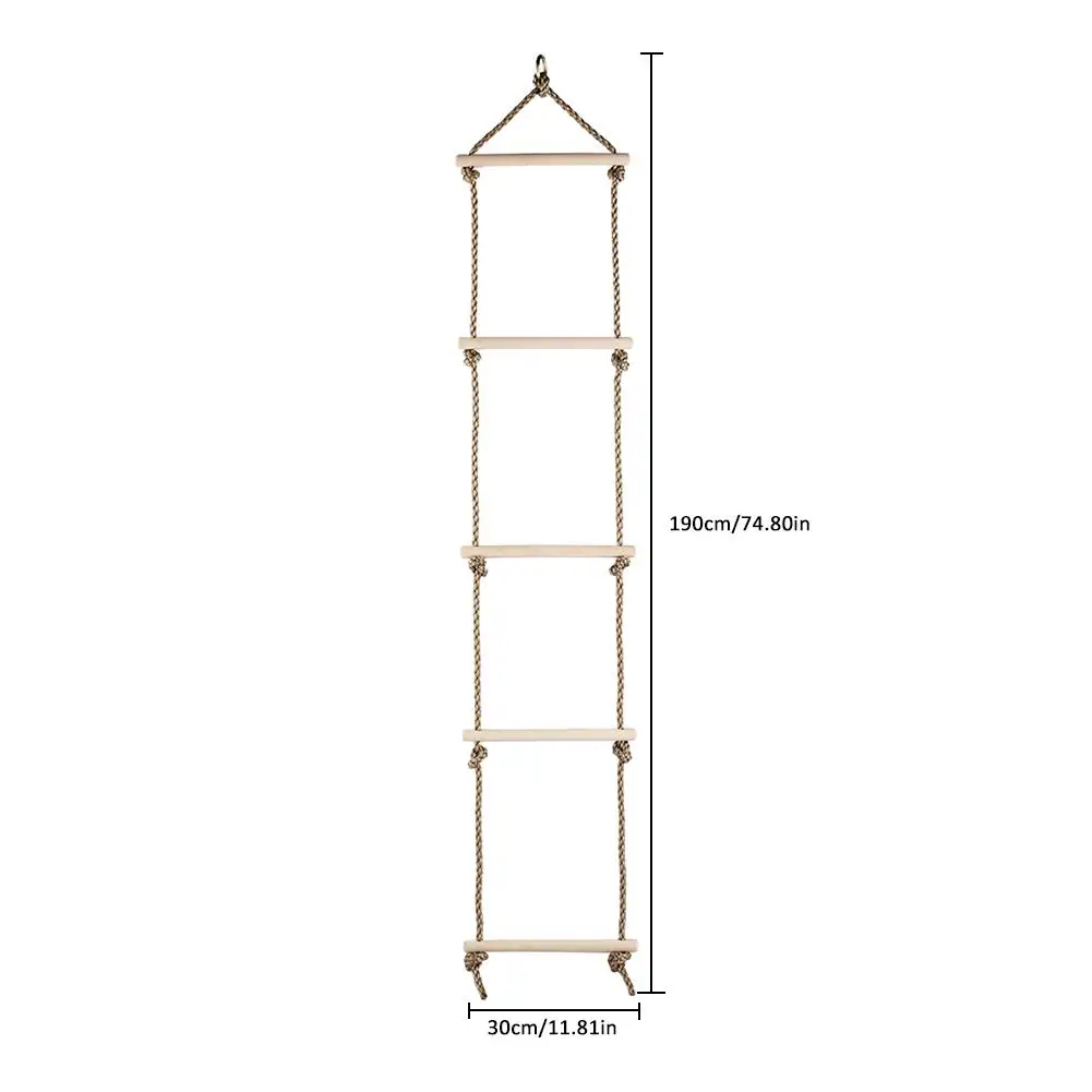 Kids Fitness Toy Wooden Rope Ladder Multi Rungs Climbing Game Toy Outdoor Training Activity Safe Sports Rope Swing Rotary
Kids Fitness Toy Wooden Rope Ladder Multi Rungs Climbing Game Toy Outdoor Training Activity Safe Sports Rope Swing Rotary
