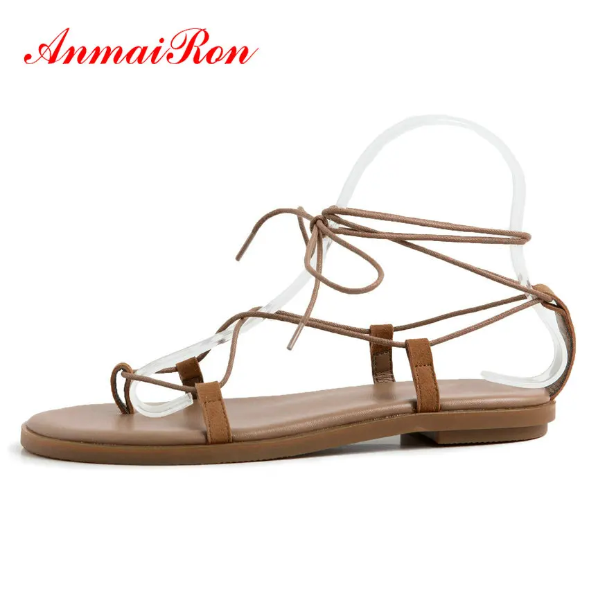 ANMAIRON Gladiator Women Sandals Casual Lace-Up Shoes Woman 2020 Genuine Leather Ankle Strap Narrow Band Fashion Women Shoes
ANMAIRON Gladiator Women Sandals Casual Lace-Up Shoes Woman 2020 Genuine Leather Ankle Strap Narrow Band Fashion Women Shoes