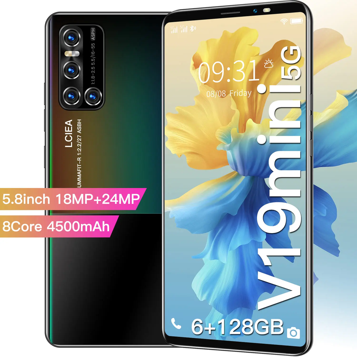 V19 mini 2021 Explosive Cheap Smartphone 5.5 Inch LTE 4G 5G 13 + 24MP HD Screen Telephone Camera Phone Android10 System Unlocked
V19 mini 2021 Explosive Cheap Smartphone 5.5 Inch LTE 4G 5G 13 + 24MP HD Screen Telephone Camera Phone Android10 System Unlocked