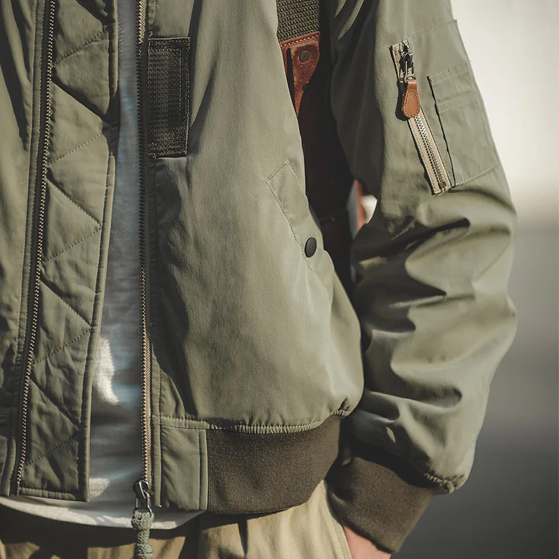 Cargo Retro MA-1 Bomber Flight Jackets Army Green Black Standing Collar Pilot Baseball Coat Zipper Pocket Tops Clothes
Cargo Retro MA-1 Bomber Flight Jackets Army Green Black Standing Collar Pilot Baseball Coat Zipper Pocket Tops Clothes