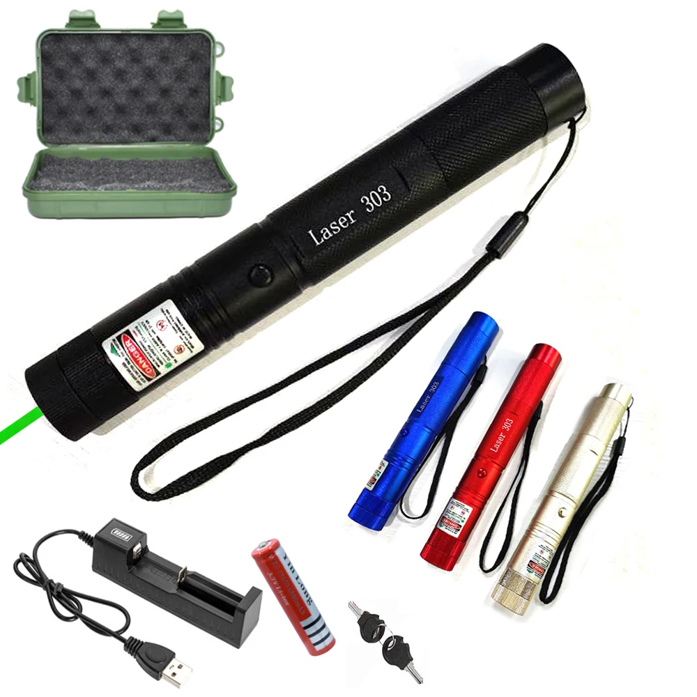 5mW green laser pointer super far radiation 8000m 532nm powerful laser 303 indicator, with battery and USB charger
5mW green laser pointer super far radiation 8000m 532nm powerful laser 303 indicator, with battery and USB charger